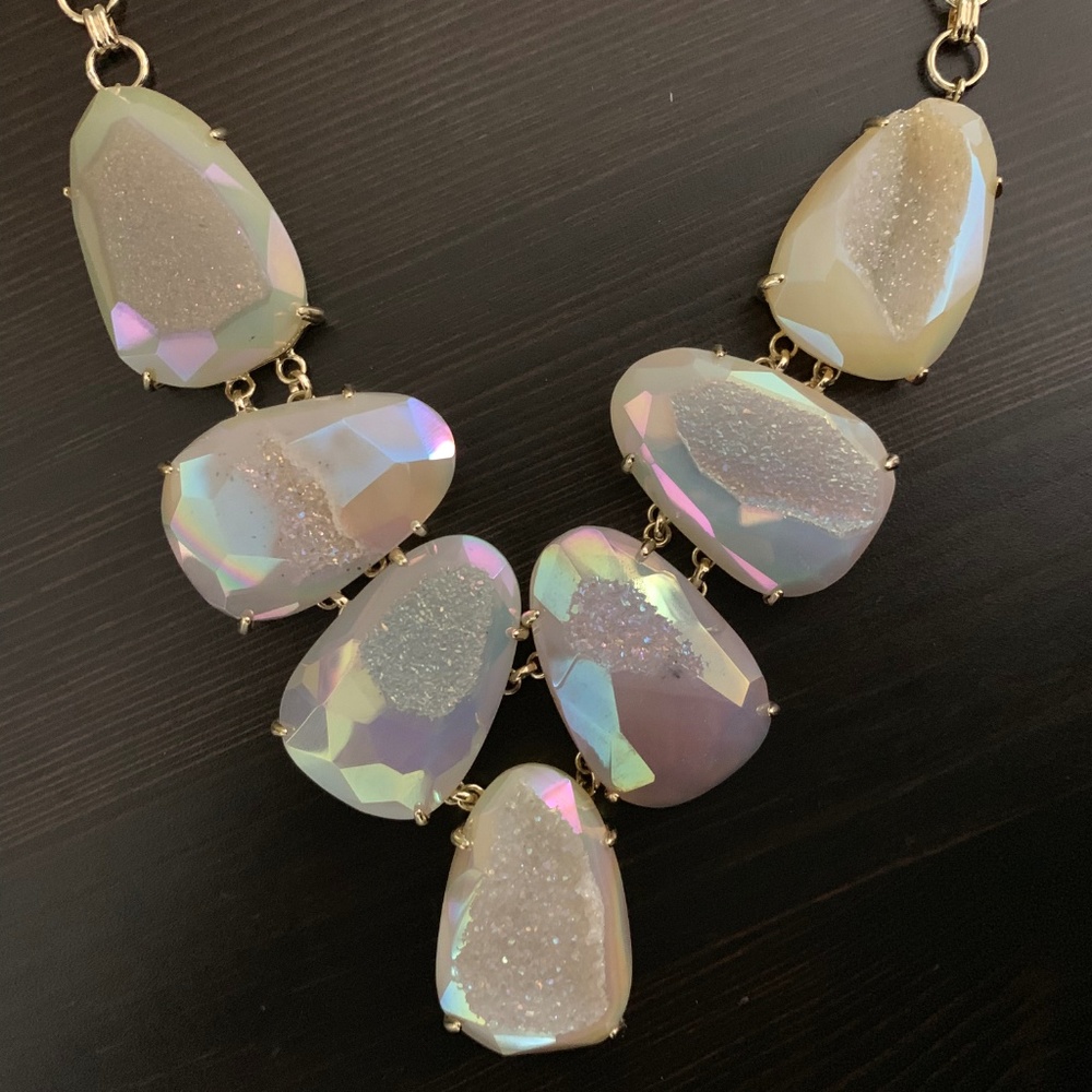 Kendra Scott Custom LUXE Iridescent Drusy Harlie - Picture 6 of 8